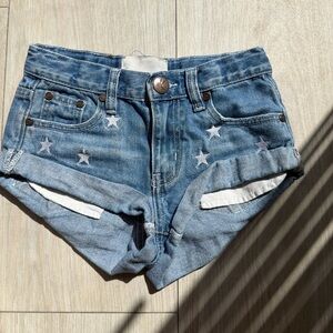 One Teaspoon Blue Star Jean Shorts